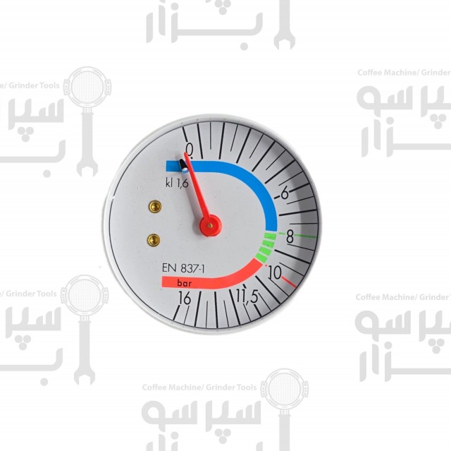 منومتر  تک عقربه دستگاه  جیمبالی مدل های ام31 ام32 نشانگر فشار آب تا 16 بار  رزوه ۱/۸ قطر بدنه 57 میلیمتر  قطر قاب بیرونی 57 میلیمتر  بدون شیشه محافظ