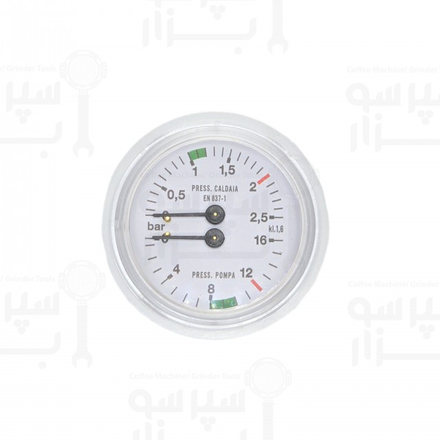 منومتر دو عقربه فشار بویلر سنمارکو قطر ۶۳ میلیمتر