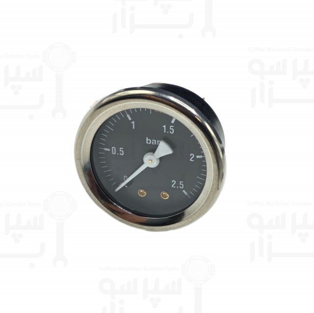 منومتر تک عقربه وی بی ام نشانگر فشار بخار بویلر 0 الی 2.5 بار رزوه  1/8 قطر بدنه 50 میلیمتر و قطر قاب بیرونی 57 میلیمتر