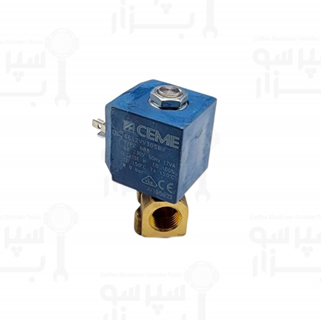 شیر برقی دوطرفه برند سم رزوه 1/4 اینچ ورودی آب