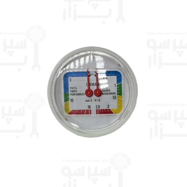 منومتر / مانومتر پمپ بویلر سنرمو / وی بی ام قطر بدنه۶۳میلی قطر قاب ۶۹ میلی