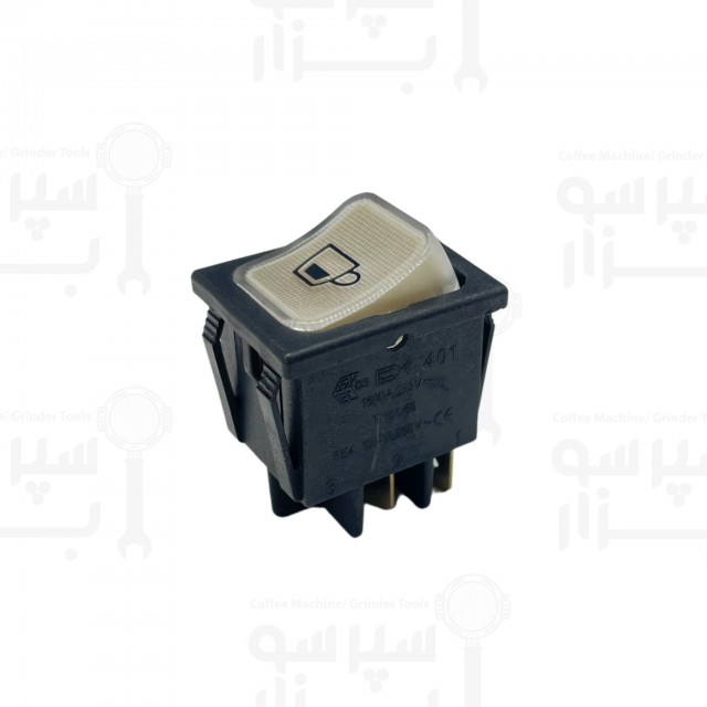 کلید بیپولار سیمونلی آپیا لایف ۲و۳گروپ ۱۶ آمپر با لوگو رنگ آبی اورجینال