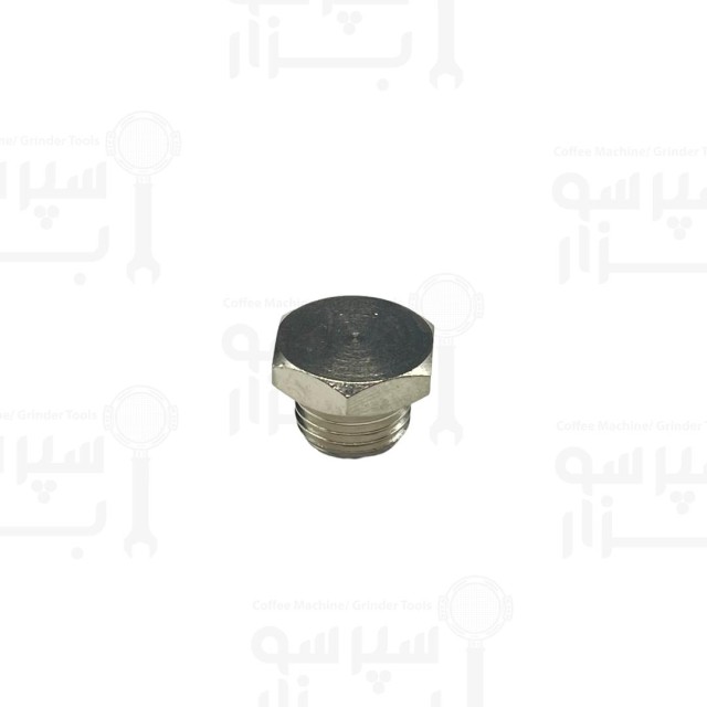 TAPPO "OTTONE NICHELATO" - G. 1/4M - ES. 17mm . H. 12.5mm