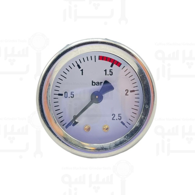 منومتر پمپ وی بی ام اولوشن (رپلیکا / کیمرا / روولوشن ) با لوله مسی تک عقربه نشانگر ۰-۲٫۵ بار فشار رزوه ۱/۸ اینچ