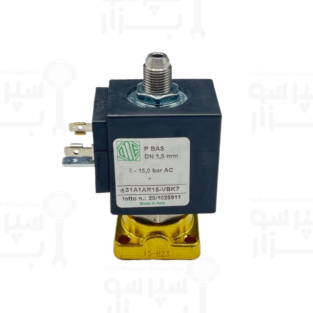 شیر برقی هدگروپ ۳طرفه برند او دی ای پایه مکعبی ۱۵ بار فشار ۲۳۰/۲۲۰ ولت ۵۰/۶۰ هرتز ۱٫۵ دی ان روبی