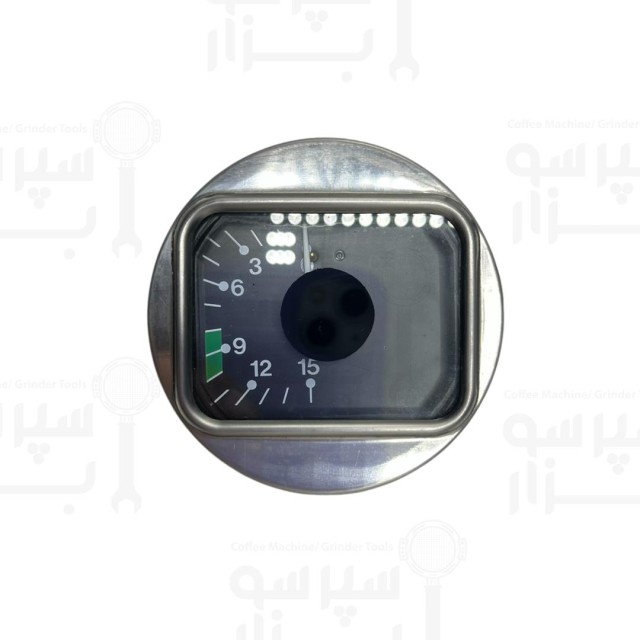 منومتر / مانومتر تک عقربه پمپ فائما نشانگر فشار آب پمپ ۰ تا ۱۵ بار قطر بدنه 63 میلیمتر قطر فریم بیرونی 70 میلیمتر رزوه 1/8 نری