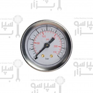 منومتر / مانومتر تک عقربه دستگاه های رنچیلیو  مدل اپوکا و کلاس۱۰  نشانگر فشار آب تا 16 بار  رزوه ۱/۸ قطر بدنه ۴۱ میلیمتر  قطر قاب بیرونی 44 میلیمتر