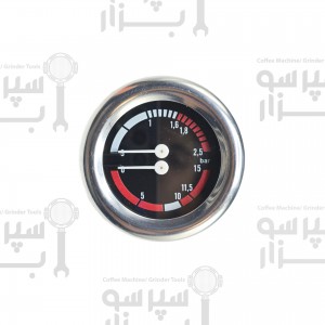 منومتر / مانومتر دوعقربه دستگاه های  جیمبالی مدل ام20 نشانگر  فشار بخار تا 2/5 بار فشار آب تا 15 بار قطربدنه63 میلیمتر  قطر قاب بیرونی 70 میلیمتر رزوه 1\8