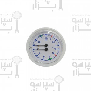 منومتر / مانومتر دوعقربه پمپ بویلر وگا / آستوریا ۰-۳بار۰-۱۵بار قطر بدنه ۶۳ میل رزوه ۱/۸ اینچ