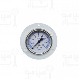 منومتر  تک عقربه ی اورجینال دستگاه  فائما  مدل های امبلما  ای 71 تئورما نشانگر فشار آب تا 16 بار  رزوه ۱/۸ قطر بدنه 62 میلیمتر  قطر قاب بیرونی 85 میلیمتر