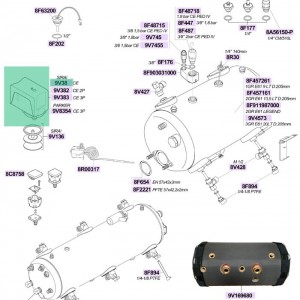 پرشر سوئیچ / سوییچ تنظیم فشار بخار سه 3 فاز 30 آمپر 400 ولت برند سیرای / آسکو   P302/6 رزوه یک چهارم مناسب اکثر دستگاه ها فشار بین 0/5 الی 1/4 بار