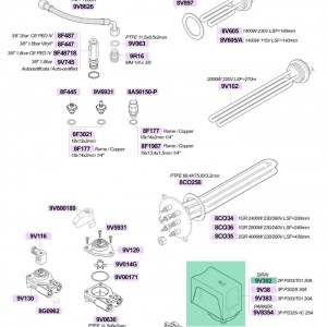 پرشر سوئیچ / سوییچ تنظیم فشار بخار سه 3 فاز 30 آمپر 400 ولت برند سیرای / آسکو   P302/6 رزوه یک چهارم مناسب اکثر دستگاه ها فشار بین 0/5 الی 1/4 بار