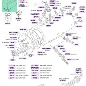 پرشر سوئیچ / سوییچ تنظیم فشار بخار سه 3 فاز 30 آمپر 400 ولت برند سیرای / آسکو   P302/6 رزوه یک چهارم مناسب اکثر دستگاه ها فشار بین 0/5 الی 1/4 بار