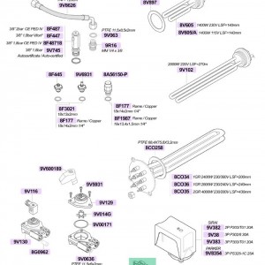 پرشر سوئیچ / سوییچ تنظیم فشار بخار تک فاز 16 آمپر 220-250 ولت XP110 رزوه یک چهارم مناسب اکثر دستگاه ها فشار بین 0/5 الی 1/2 بار