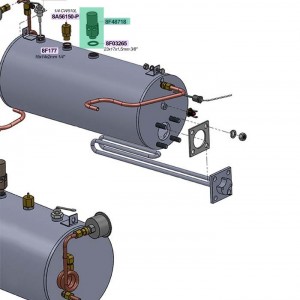 سوپاپ اطمینان یونیورسال مناسب اکثر دستگاه ها 1/8 بار رزوه 3/8 اینچ