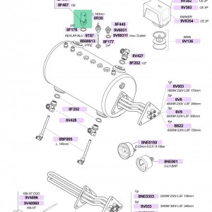 سوپاپ اطمینان یونیورسال مناسب اکثر دستگاه ها 1/8 بار رزوه 3/8 اینچ
