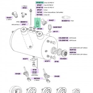 سوپاپ اطمینان یونیورسال مناسب اکثر دستگاه ها 1/8 بار رزوه 3/8 اینچ
