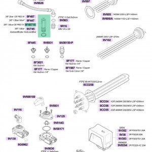 سوپاپ اطمینان یونیورسال مناسب اکثر دستگاه ها 1/8 بار رزوه 3/8 اینچ
