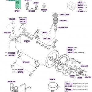 سوپاپ اطمینان 1/8 بار رزوه 1/2 اینچ  مناسب لاسپازیاله و رنچیلیو و اکثر دستگاه ها