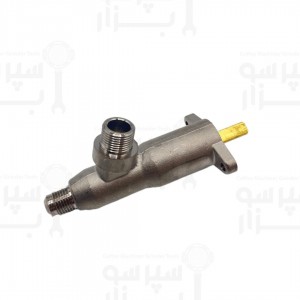 شیر آب و بخار استیل جیمبالی مدل های ام21 / ام22 / ام24 / ام27 / ام27 جدید / ام34 / همه مدل های کاسادیو/ فائما ای98 رزوه ورودی ۱/۴ خروجی ۳/۸ با زاویه ۱۲۰ درجه