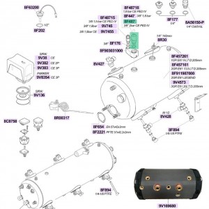 سوپاپ اطمینان یونیورسال مناسب اکثر دستگاه ها (مثل جیمبالی) 2 بار رزوه 3/8 اینچ