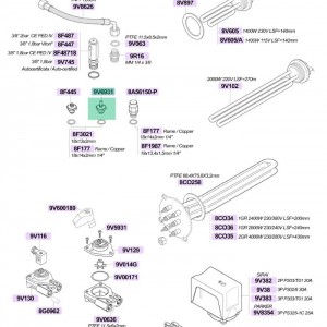 سوپاپ خلا گیر / هواگیر / مینیمم یونیورسال مناسب اکثر دستگاه ها رزوه یک چهارم ۱/۴ اینچ ارتفاع 29 میلیمتر