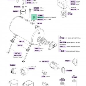 سوپاپ خلا گیر / هواگیر / مینیمم یونیورسال مناسب اکثر دستگاه ها رزوه یک چهارم ۱/۴ اینچ ارتفاع 29 میلیمتر