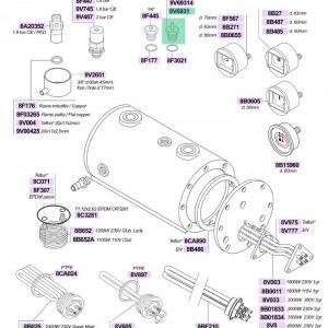 سوپاپ خلا گیر / هواگیر / مینیمم یونیورسال مناسب اکثر دستگاه ها رزوه یک چهارم ۱/۴ اینچ ارتفاع 29 میلیمتر