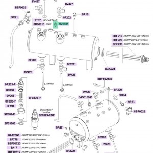 سوپاپ خلا گیر / هواگیر / مینیمم یونیورسال مناسب اکثر دستگاه ها رزوه یک چهارم ۱/۴ اینچ ارتفاع 29 میلیمتر
