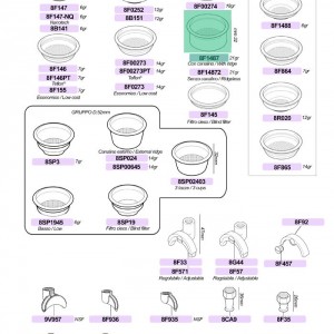 بسکت  پرتا فیلتر 3 کاپ (تریپل) آستوریا/ فائما/وی بی ام/ بتزرا/وگا/بی اف سی / بیزرا سایز 58 ظرفیت 21 گرمی ارتفاع 28 میلیمتر