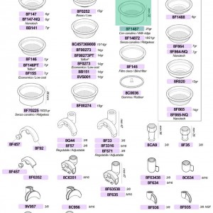 بسکت  پرتا فیلتر 3 کاپ (تریپل) آستوریا/ فائما/وی بی ام/ بتزرا/وگا/بی اف سی / بیزرا سایز 58 ظرفیت 21 گرمی ارتفاع 28 میلیمتر