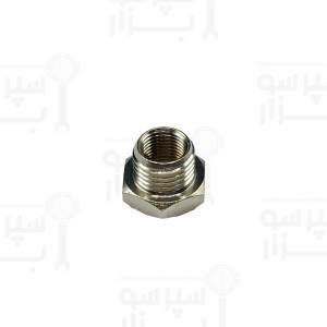 RACCORDO EST. 1/4M - INT 1/8F - "OTTONE NICHELATO"