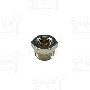 تبدیل روپیچ توپیچ نیکل ورودی 1/4 اینچ مادگی و خروجی 3/8 اینچ نری