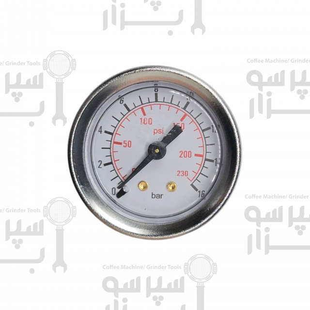 منومتر / مانومتر تک عقربه دستگاه های رنچیلیو  مدل اپوکا و کلاس۱۰  نشانگر فشار آب تا 16 بار  رزوه ۱/۸ قطر بدنه ۴۱ میلیمتر  قطر قاب بیرونی 44 میلیمتر