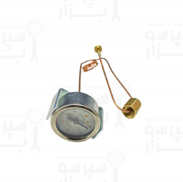منومتر تک عقربه اورجینال فشار بخار بویلر ( 0 الی 2.5 بار ) لا مارزوکو مدل های جی بی5 / لینا / اف بی 70 / جی اس3 / استرادا قطر بدنه 41 میلیمتر رزوه 1/4 اینچ