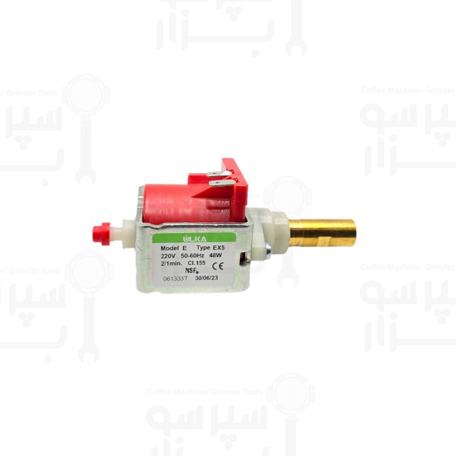 پمپ لرزشی یولکا ای ایکس۵ برنجی  ۲۳۰ ولت ۵۰ هرتز حداکثر فشار : ۱۵ بار