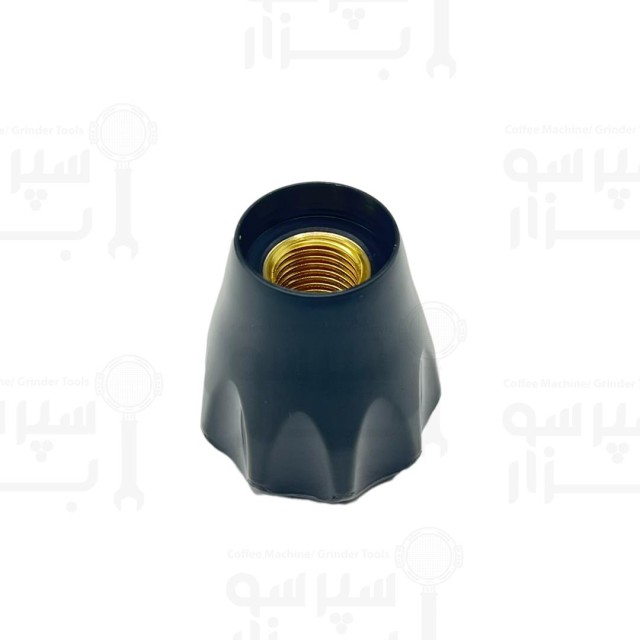 دستگیره بخار بی اف سی رویال مشکی براق بدون دربپوش رزوه ریز