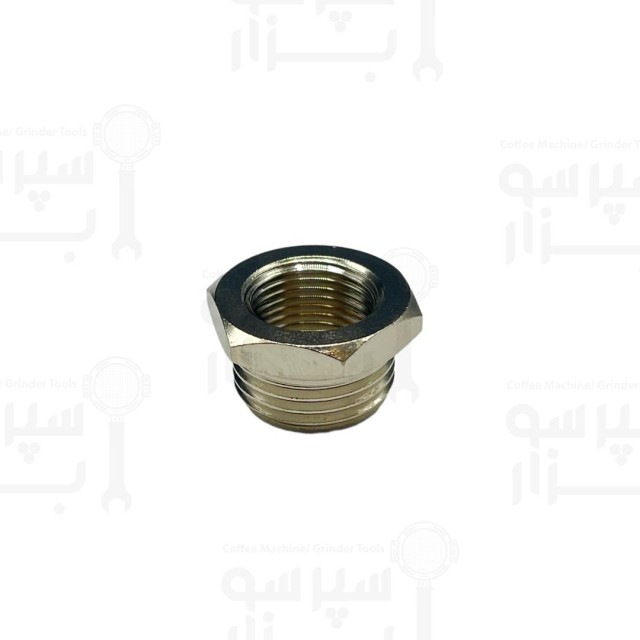 تبدیل روپیچ توپیچ نیکل ورودی 1/2 اینچ نری  و خروجی 3/8 اینچ مادگی