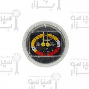 منومتر / مانومتر بویلر بیزرا الیزه دو عقربه قطر داخلی ۶۳ میلیمتر