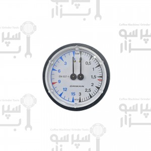 منومتر / مانومتر بویلر دو عقربه جیمبالی مدل های ام۲۲/ام۲۹ / ام23 /ام24 / فائما ای98 آپ مشخصات فشار بخار  ۳-۰ بار فشار آب ۱۵-۰ بار