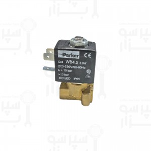 شیر برقی پارکر دو طرفه سایز رزوه ۱/۸ ۱۰ بار فشار ۶وات ۲۳۰ ولت