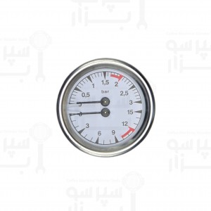 منومتر / مانومتر بویلر دو عقربه فائما ۳-۰ بار ۱۶-۰ بار