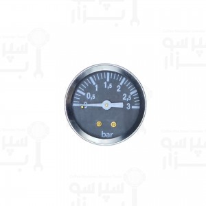 گیج منومتر / مانومتر تک عقربه  فشار بخار بویلر لاسپازیاله اس3 ای کی و ای پی اورجینال رزوه 1/8 اینچ قطر بدنه 42 قطر فریم بیرونی 43 میلیمتر