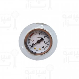 گیج منومتر /مانومتر تک عقربه فشار بخار بویلر ۰-۳ بار مناسب بینکی / بیانچی لوسیا / فائما ای۶۱ / فیورنزاتو / جم فوتورِما / گریمک قاب بیرونی ۷۱ و قطر بدنه ۵۳ میلیمتر  رزوه 1/8 اینچ