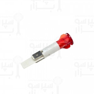 چراغ پایلوت LED قرمز رنگ ۲۵۰ ولت قطر سر ۱۴٫۵ میلیمتر قطر بدنه ۱۰ میلیمتر آستوریا / فائما / وگا / سیمونلی