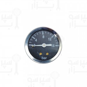 منومتر / مانومتر تک عقربه نمایشگر فشار آب پمپ لاسپازیاله اس۳ ای کی و ای پی قطر بدنه 42 و فریم بیرونی 43 میلیمتر اورجینال