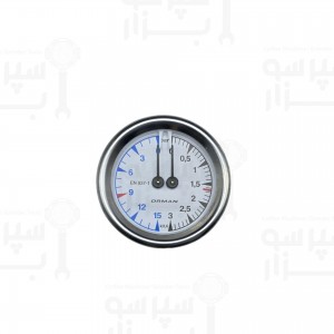 منومتر دوعقربه دستگاه اسپرسو مجیستر قطر بدنه ۶۰ و قطر قاب بیرونی ۶۵ میلیمتر