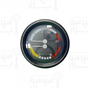 گیج منومتر / مانومتر دو عقربه پاوونی فشار بخار 0 الی 2/5 بار و فشار آب پمپ 0 الی 16 بار قطر بدنه 60 قطر فریم بیرونی 65 میلیمتر رزوه 1/8 اینچ