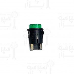 کلید فشاری بیپولار روشن و خاموش گرد سبز رنگ بیزرا / فائما