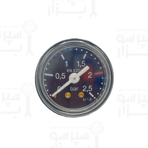 منومتر / مانومتر تک عقربه نشانگر ۰تا ۲٫۵ بار فشار بخار جیمبالی / فائما
